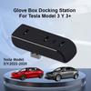 Glove Box Docking Station For Tesla Model 3 Y Juniper 2025 2026 Quick Charger USB Shunt Hub Flocking Adapter Powered Splitter