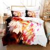Hell’s Paradise Jigokuraku Bedding Set Duvet Cover + 2 Pillowcases Dark Edo Samurai Gabimaru Botan Demon Flower Horror Anime