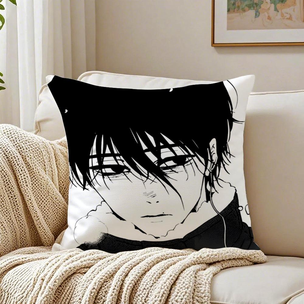 Dark Japanese Anime DDEVILS LINE Cushion Cover Pillowcase Antidustmite living Room Sofa Decor Cushion Room