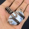 Dendrite Opal  999 Copper Wire Wrapped  Pendant, Handmade Gemstone Jewelry Pendant Gift For Birthday