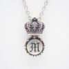 Used JUSTIN DAVIS DREAM TIME Crown Initial M Necklace Silver 925 [Ioki Pawnshop]