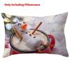 Charming Christmas Cartoon Linen Cushion Cover For Living Room Or Bedroom