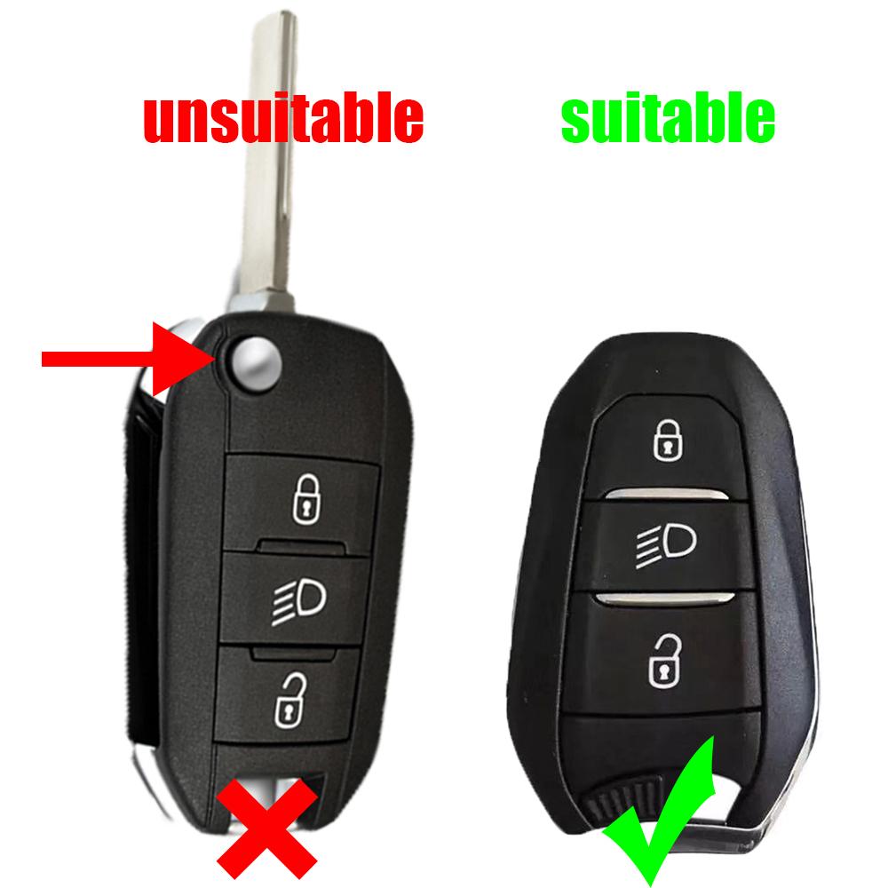 Car Remote Key Case Cover For Citroen C4 C5 X Berligo DS3 Shell For Peugeot 208 308 508 2008 3008 5008 Rifter Keychain Holder