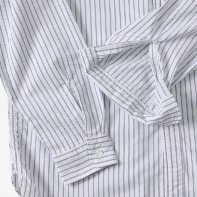 Nanamica Button-Down Streifen Wind Unisex Hemd S25sg090e