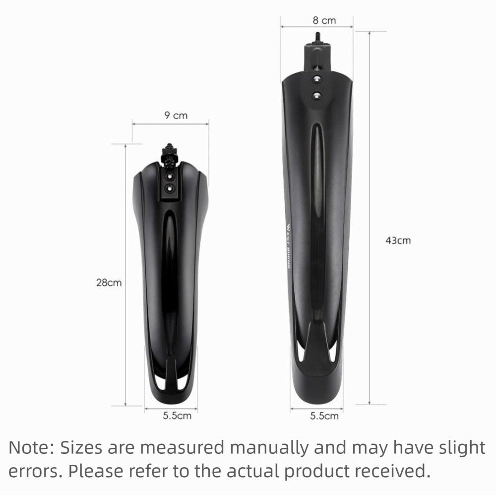 2Pcs 20/22/24 in Cycling Splash Guard Front and Rear Bicycle Mudguard Rainboards  MTB