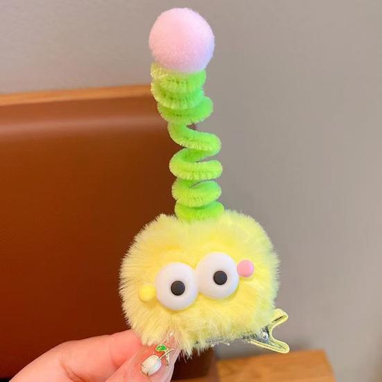 1/2/5 st Hårnål Svart Stor Ögonklämma Tecknad Plyschdocka Hårnål Ljus Färg Hårstylingverktyg Håraccessoarer