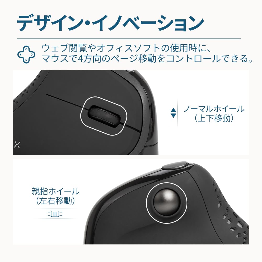 DELUX Wired Ergonomic Vertical Mouse, 6 Buttons & Thumb Wheel, Quiet, 4000 DPI, RGB Lighting, Magnetic Detachable Wrist Rest and Back Cover, Carpal