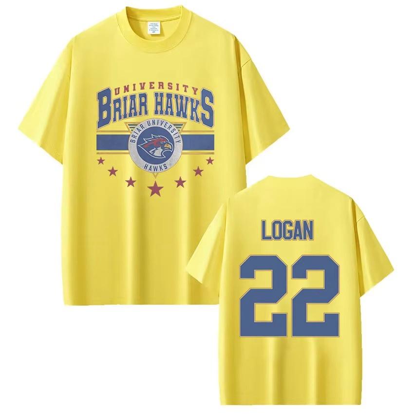 Off Campus Logan 22 T-shirts Briar University Hockey T-shirt Men Women Clothing Fashion Cotton  Hip Hop Streetwear Top