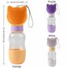 Multi-functional Cat Ear Shaped Pet Water Bottle 2 In 1 Dog Water Bottle Drinking Bowl  Camping