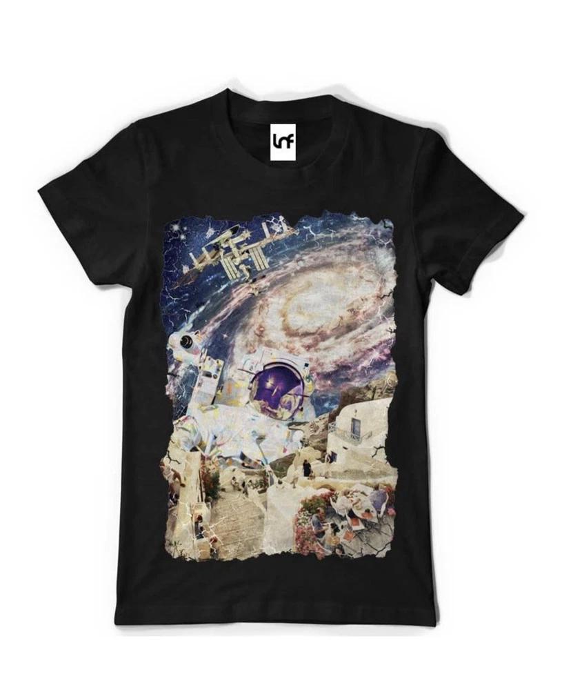 Stepped Out Funky Graphic Tee Unisex Black TShirt (Sb013) S