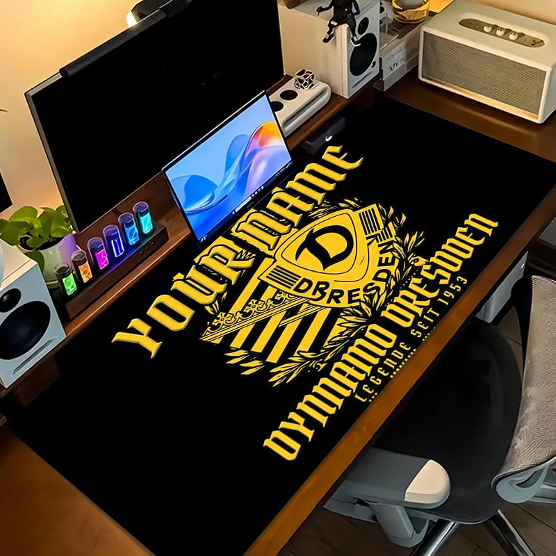 Custom Name Dynamo Dresden Mouse Pad Large Gaming Table Cushion Non-slip Laptop Tablet Big Mousepad XXL Mat Mini PC Playmat With Lock edge_XIA