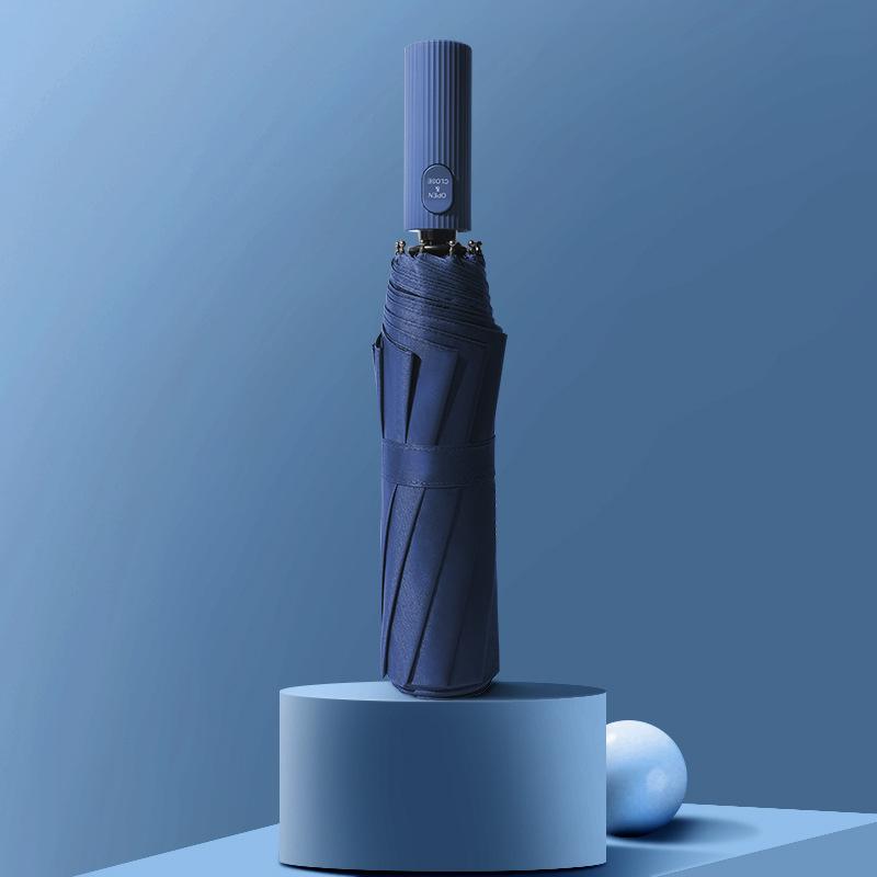 Xiaomi Automatischer Regenschirm Sonnenschirm für Männer und Frauen 10 Schirmstäbe Schwarzer Kleber Sonnenschutz Anti-Ultraviolett Sonnenschirm Heiß