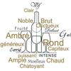 Torchons - Saveurs Du Vignoble - 100% Coton - Lot De 2 - 50 X 70 Cm - Noir