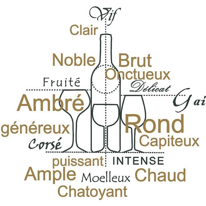 Torchons - Saveurs Du Vignoble - 100% Coton - Lot De 2 - 50 X 70 Cm - Noir