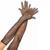 Sunscreen Fishnet Full Finger Mesh Gloves Bridal Gloves Tulle Mittens Rhinestones Gloves