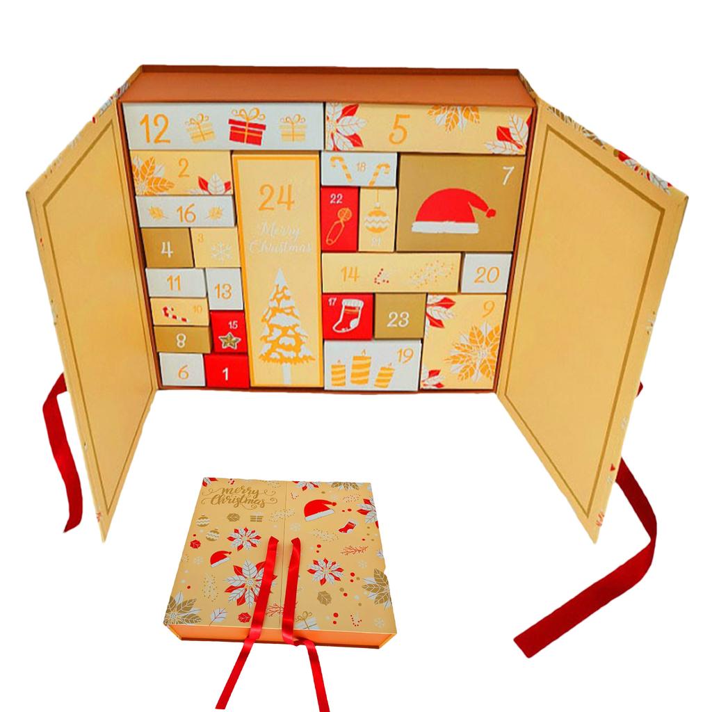 Christmas Advent Calendar Boxes To Fill 24 Grids Countdown Calendar Boxes Christmas Empty Storage Boxes For Packaged Gifts