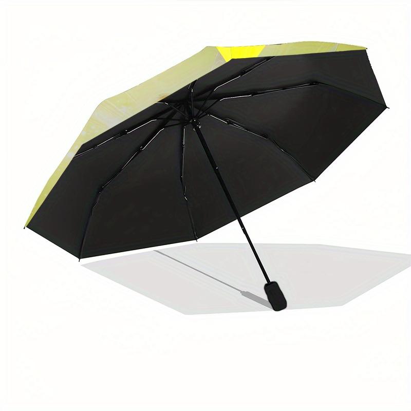 Disney Tinkerbell, Tinker Bell Automatic Open/Close Umbrella - Cute Umbrella with Cute Design, Portable 3-Fold Compact Umbrella for Men & Wo