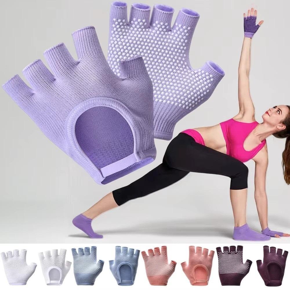 Antislip Pilates Gloves Warm Gym Fitness Gloves Windproof Sport Riding Mittens Fitness Accessory