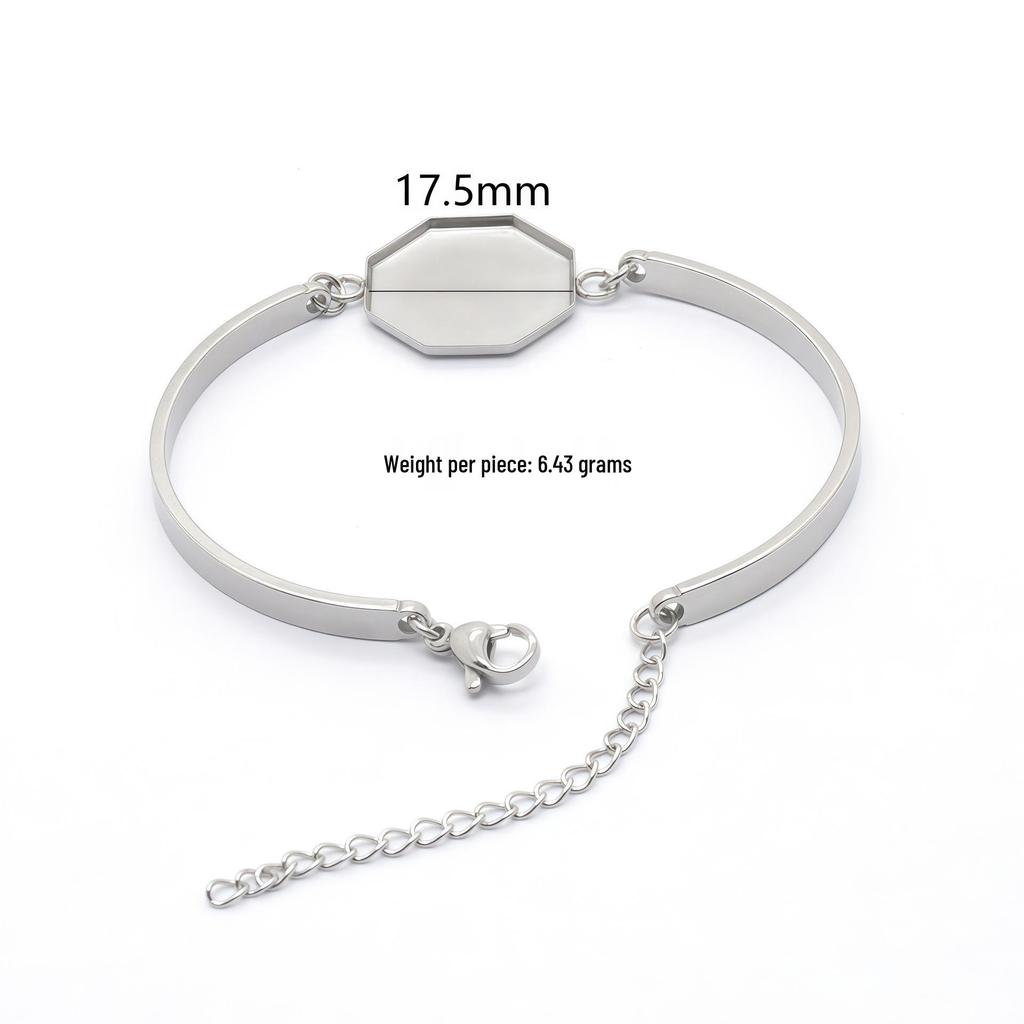 Edelstahl Mode DIY Armband Basis, Schmuckzubehör - Auf Lager