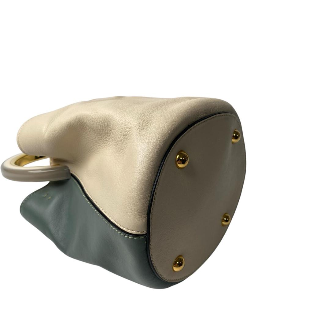 Used MARNIShoulder Bag Ivory/Green system leather Women