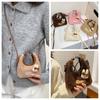 Cute Furry Handbag Rabbit Mini Shoulder Bag Creative Plush Crossbody Bag  Autumn Winter