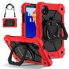 For Redmi Pad SE 8.7 mini 4G 2024 Heavy Duty Armor Case 360° Rotating 3-layer Protection Stand Cover With Shoulder Strap