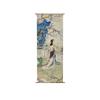 Chinese Style Zen Scroll Wall Art Painting Aesthetic Vintage Poster Semi-transparent Hanging Cloth Home Ancient Tea Room Decor