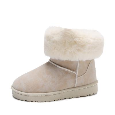 Nuovi Stivali da Neve in Pelliccia Sintetica da Donna Calzature Invernali Stivaletti Comodi Ragazze Caldi Botas mujer Piatti con Stivaletti alla Caviglia WSH5001