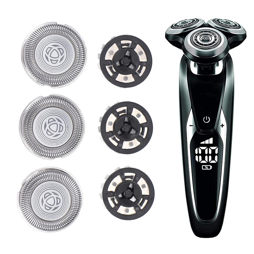 3 stücke Rasierer Ersatzklingen Edelstahl Rasiermesser Cutter Kopf für S3000 S3102