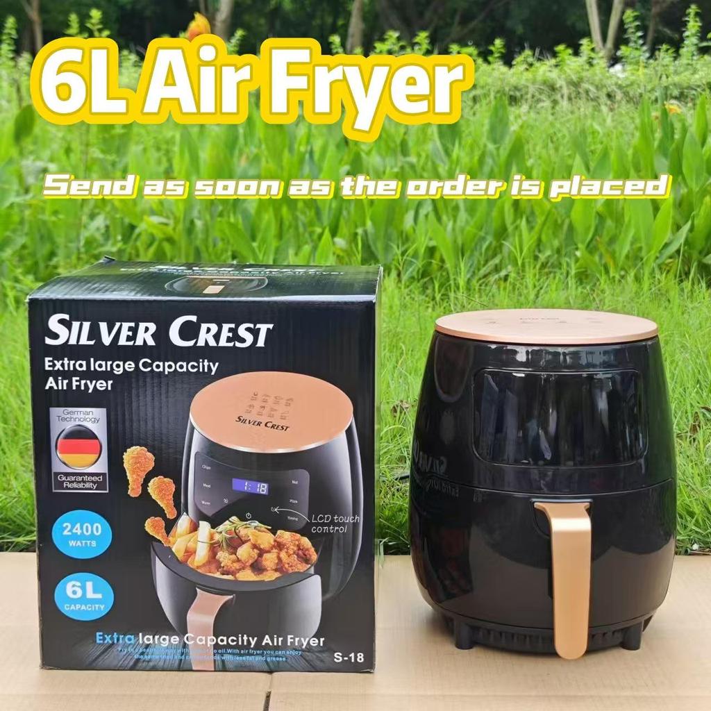 6L Multi-function Smart Touch Air Fryer Oven - Large Capacity Electric Fryer for French Fries