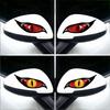 2PCS 3D Stereo Motorcycle Cat's Eyes Sticker Rearview Mirror Decal for Motorbike Auto Decoration Stickers