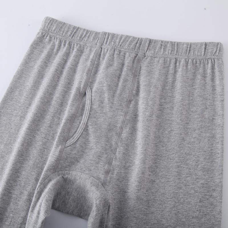 Men's Lyocell Cotton Wool Base Layer Pants - Thin, Warm, Long Pants for Autumn and Winter