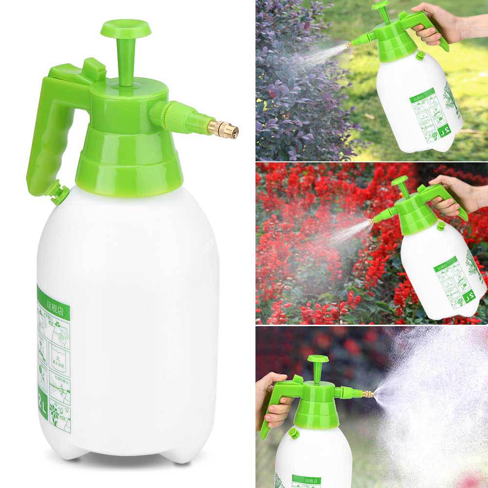 2L Manual Pressurized Water Sprayer Spray Gun Sprinkler Tool Garden Lawn Plant