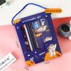 1 Set Cartoon Stationery Set Including Pencil Notebook Ruler Eraser Pencil Sharpener Student School Supplies Stationery Gifts