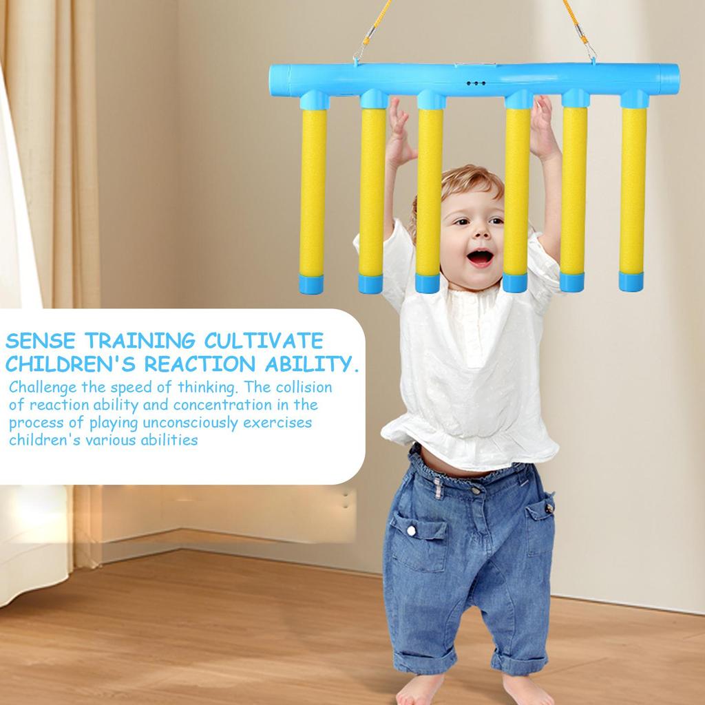 3 Adjustable Speeds Reflex Game Falling Sticks Catching Game Interactive Hand Eye Coordination Training Toy Educational Activity