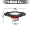 Not Clog Shower Drain Strainer Featuring Odor Resistant ABS Electroplated Filter Cores Bathroom Essential for House Use