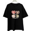 Summer 2025 Plus Size Love Letter Women's Loose T-shirt - Korean Style, Slimming, Short Sleeve