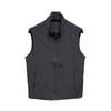 Men's Plus Size Outdoor Wear-Resistant Vest: Stand Collar, Loose Fit, Comfortable, Sleeveless, Casual with Pockets.