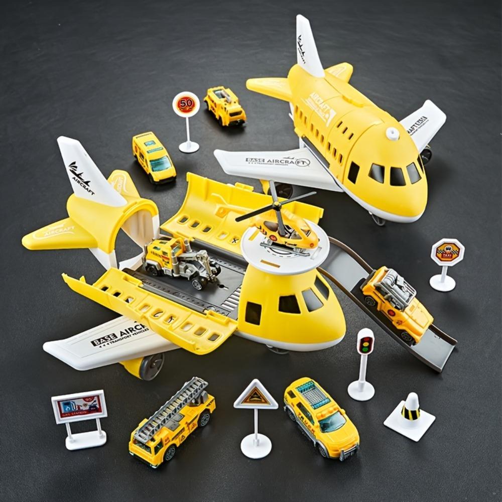 Aircraft Model Inertial Airplane Model Storage Passenger Deformation Airplane Toy  Christmas Gift