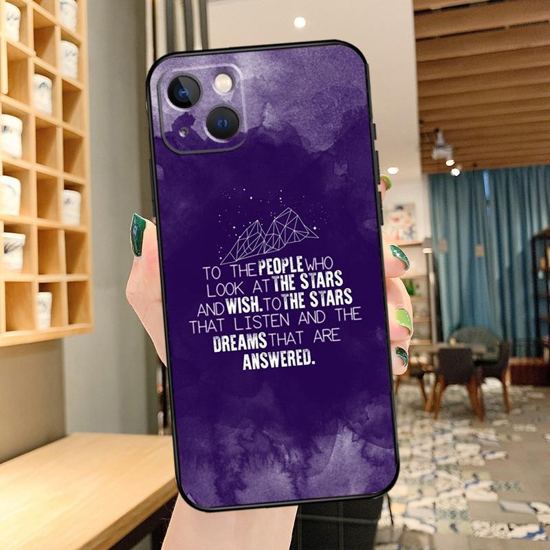 A Court of Mist Fury Sarah J Maas Phone Case For iPhone 14 Pro Max 17 Air 16 15 11 12 13 Pro Max mini 15 16 Plus 16e Cover