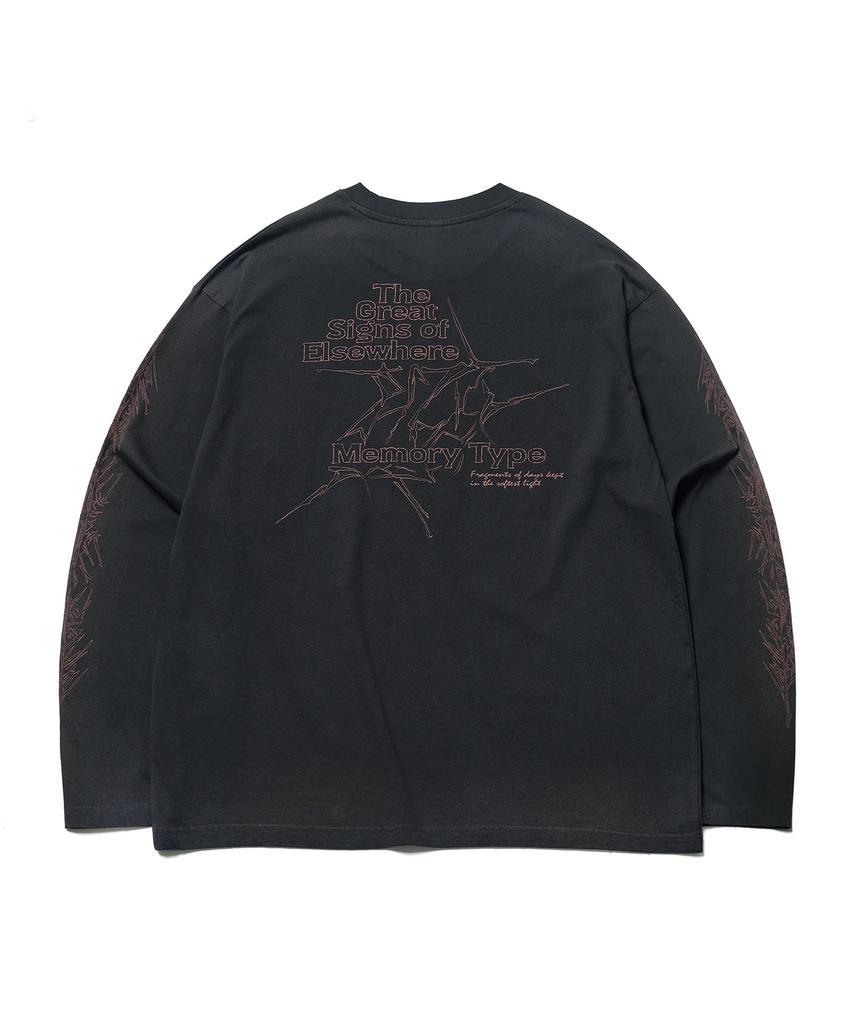 ESFAI Memory Type L/S T-Shirt (Vtg Black)