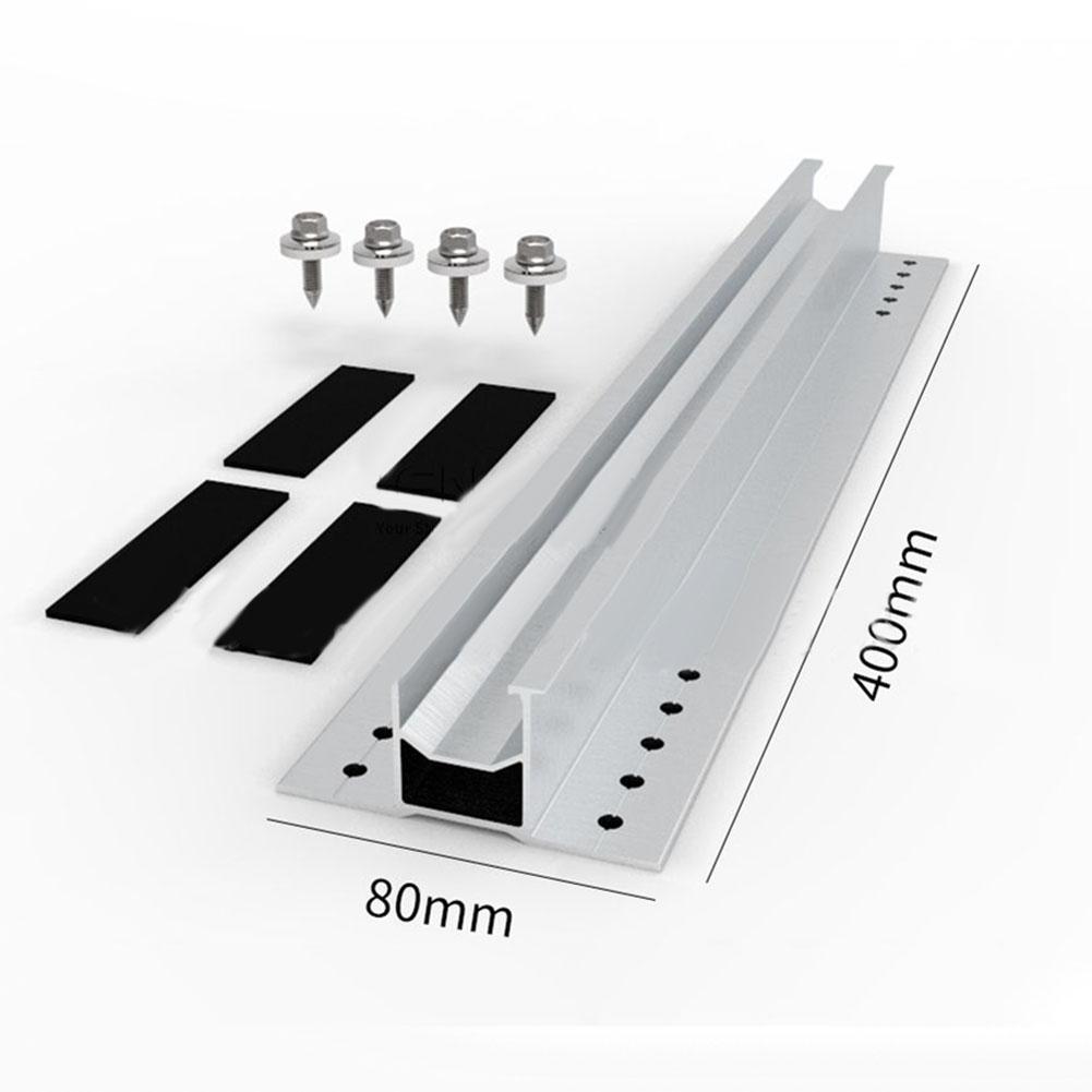 High Quality Solar Mounting Rails 1Set Backup Mini Rail Aluminum Alloy Silver Aluminum Aquaculture Bracket Commercial