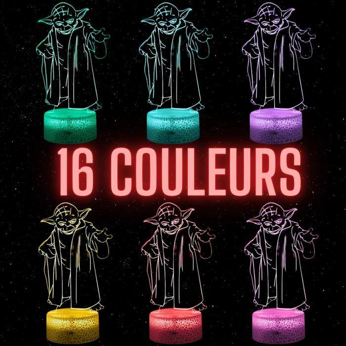 LED 3D Bedside Lamp - Master Yoda - Multicolored - Touch - Remote Control