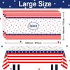 Avezano 3 pcs Patriotic Tablecloths Labor Day Decorations Red White and Blue Plastic Tablecloth Disposable 108 x 54 inch Birthday Memorial Day 4th of