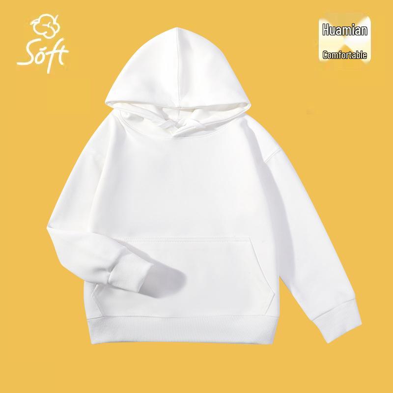 2025 Kids' Cotton Hooded Sweatshirt - Spring/Autumn Style, Loose Fit, Soft and Fashionable for Small/Medium Children