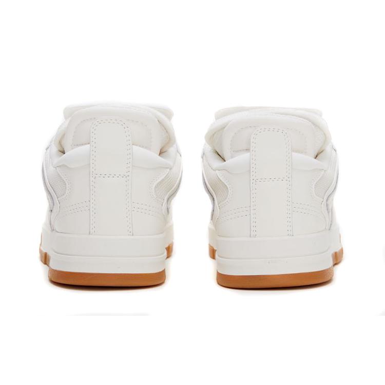 Li Ning Wave PRO Coverage Slip Resistant Cushioning Low Top Skateboard Shoes Men's White AETR005-1