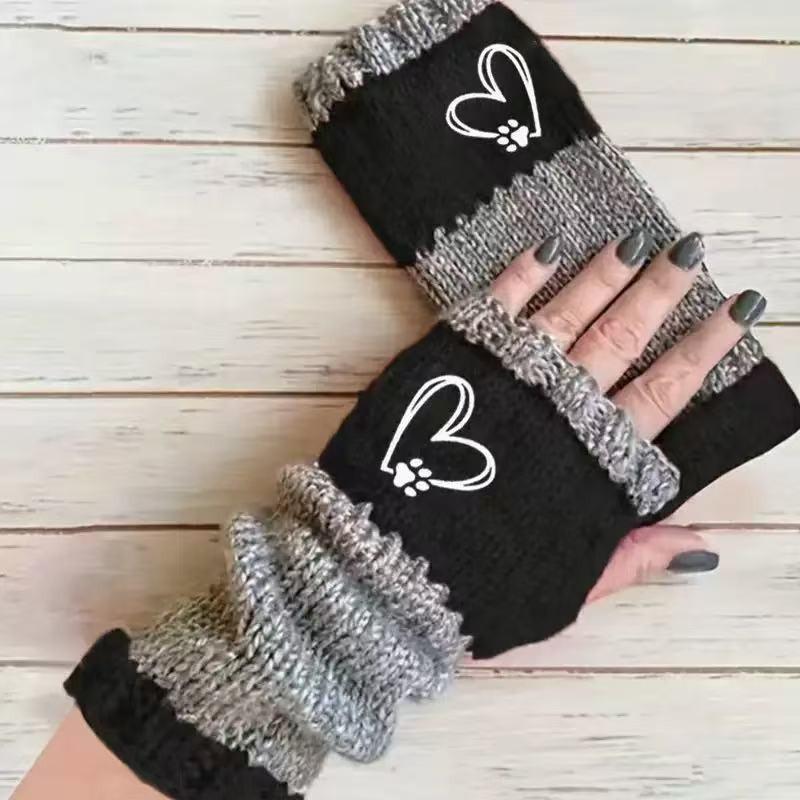 Yanxuan Ladies' Autumn-Winter Knit Gloves with Embroidery