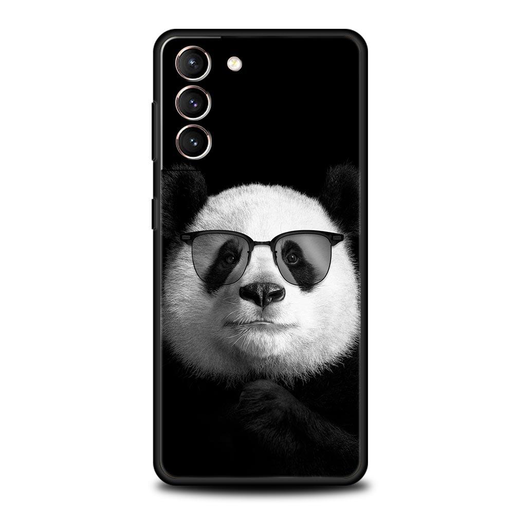 Animals Horse Deer Giant Panda Phone Case For Samsung Galaxy S23 S22 S21 S20 FE Ultra 5G S10 S10E S9 S8 Plus 10 20 Soft Cover
