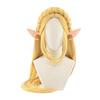 2pcs Sets Anime Wig Princess Golden Braid Wigs Long Heat Resistant Synthetic Hair Cosplay Wigs +Elf Ears