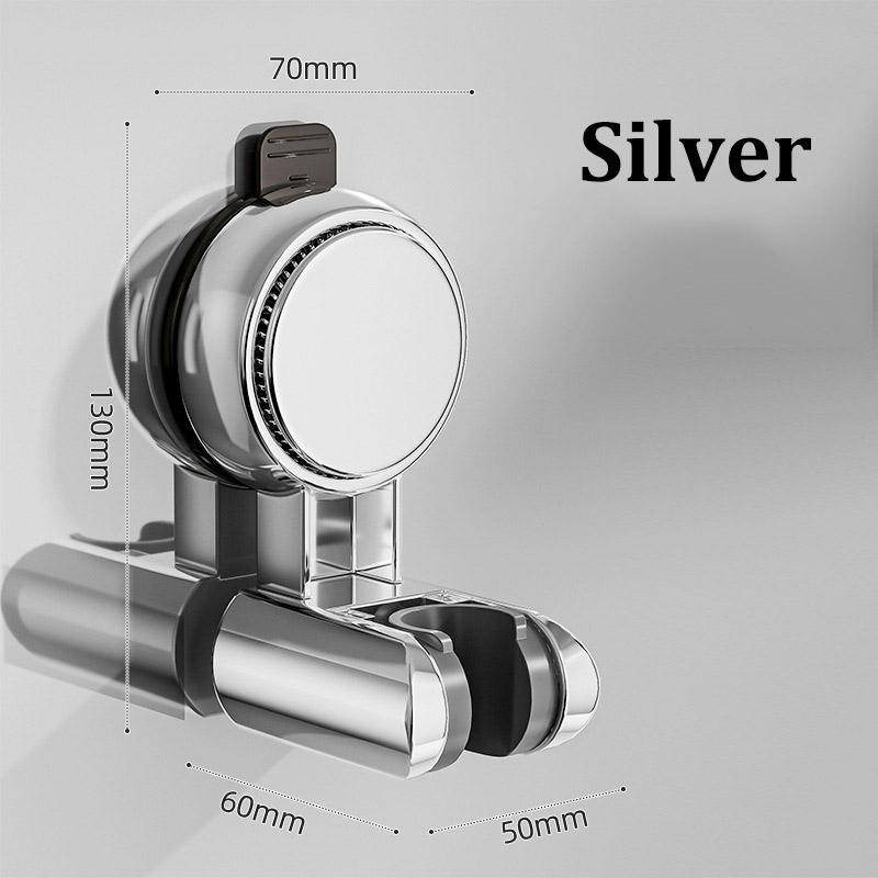 Punch-free Suction Cup Shower Bracket Fixing Artifact Removable and Adjustable Bathroom Shower Rack Shower Head Accessories